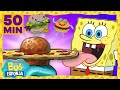 Bob Esponja | 50 minutos das melhores criações com Hambúrgueres de Siri! | Bob Esponja em Português image