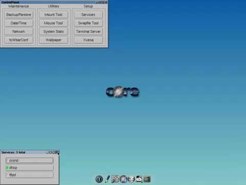 Tiny Core Linux 6.1 - Boot and Desktop