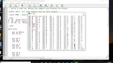 Assembly Language Programming (JMP and Adding two Numbers)