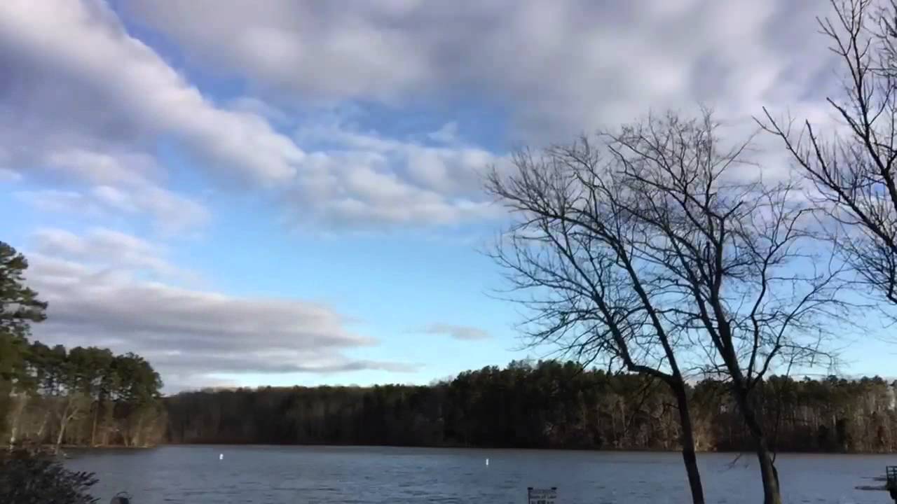 Clouds moving in at City Lake Park 1/30/2015