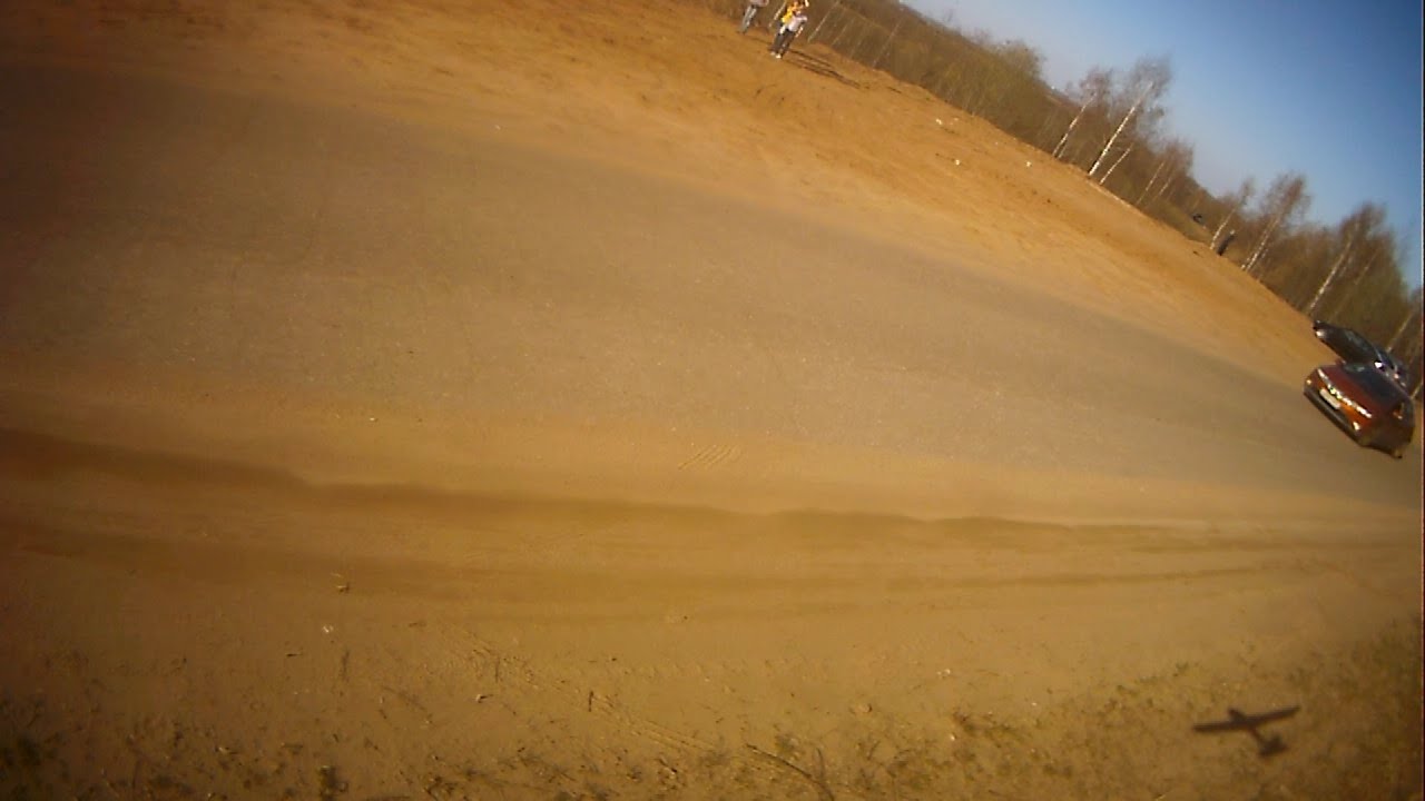 Hubsan H301F crash under car.  Оverview of the impact