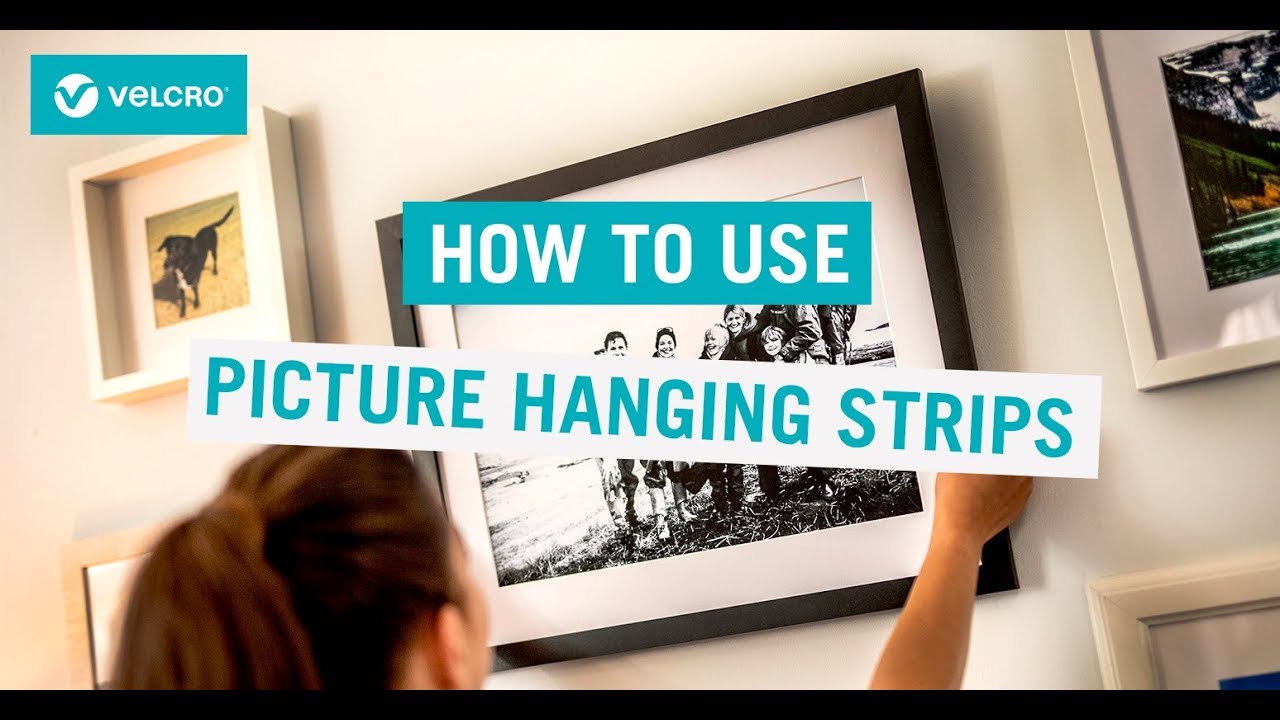 Sociale Studier medaljevinder En begivenhed How to Use Picture Hanging Strips | VELCRO® Brand UK - YouTube