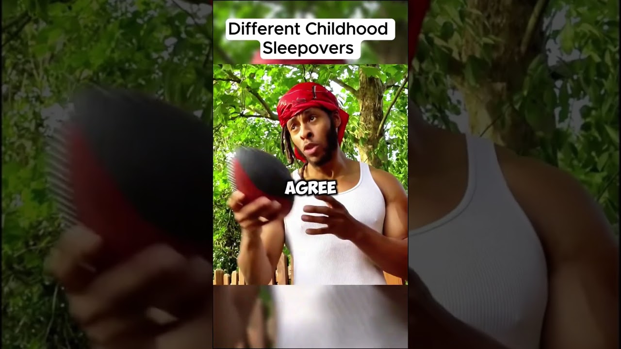 Different Childhood Sleepovers #shorts #pranks #funnymoments #sleepovers #top5 #prank #viral