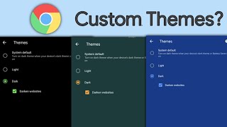 How To Set Dark Theme In Chrome Android | Chrome Custom Themes?