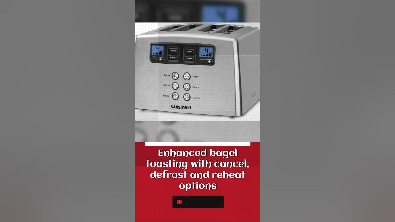 Best 4 Slice Touch to Toast Leverless Toaster Best Toasters To Buy 