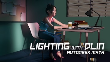 【Lighting with DLIN】Episode 2 - Lighting an office scene in Autodesk Maya