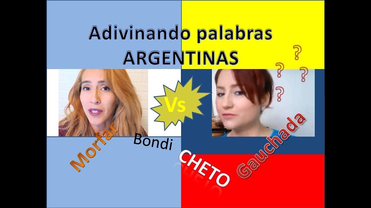 RETO DE PALABRAS COLOMBIA Vs ARGENTINA. ADIVINANDO PALABRAS ARGENTINAS