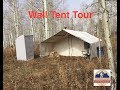 Wall Tent Tour - Deer Elk Hunting Camp Setup - Davis Tent