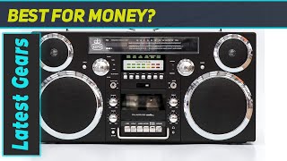 Gpo Brooklyn 1980S-Style Portable Boombox - Cd Player, Cette Player, Fm Radio, Usb,