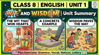 Wit and Wisdom Class 8 English Unit 1 | Full Chapter Summary & Exercises