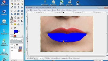 How to make lips rainbow on GIMP 2.8.0