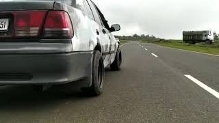 Maruti Esteem 2019 Modified With Camouflage Airbrush Painting,With Hks Exhaust In Jowai