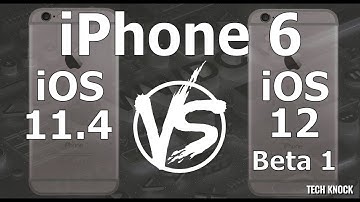 Speed Test | iPhone 6 iOS 12 Beta 1 Vs. iOS 11 4 iOS 12 Beta 1 | Build 16A5288q | 70 NEW Features
