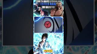 ESSE É O MAIOR USUÁRIO DO ESTILO RAIO EM NARUTO shorts sasuke kakashi raikage naruto