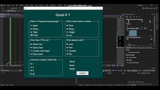 BSCS Advance Programming Using Radio Buttons in group Part2 Windows Application #quickandclear