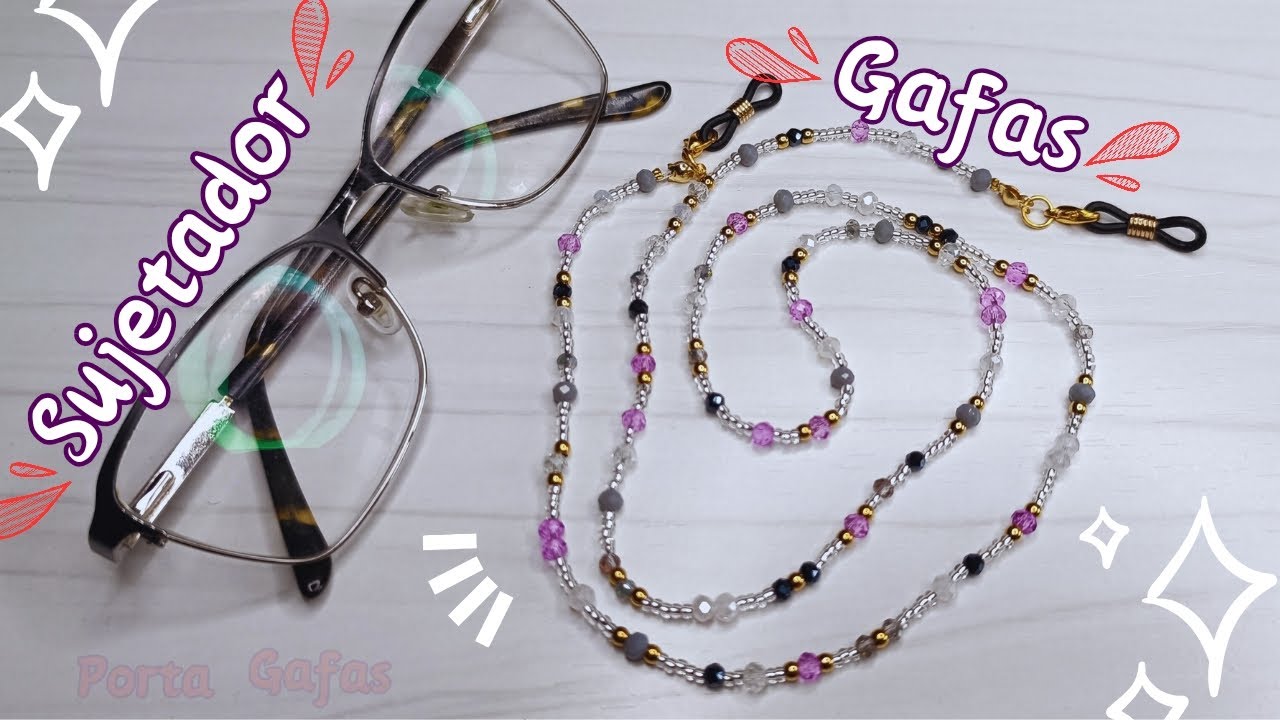 Cómo hacer sujetador para gafas 🔸muy fácil.