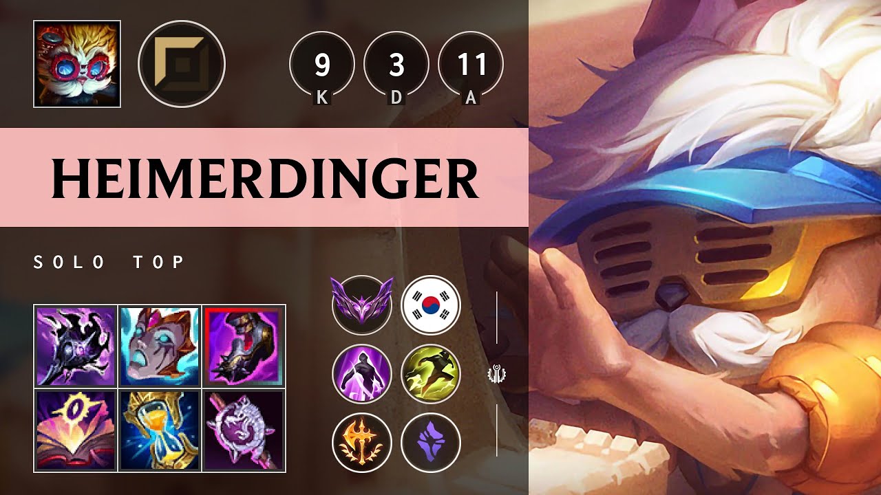 Heimerdinger Top vs Jax - KR Master Patch 25.16