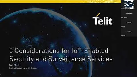 ESA Webinar: 5 Considerations for IoT-Enabled Security and Surveillance Services