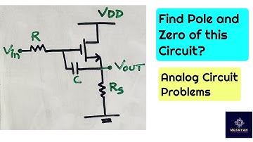 Finding Pole & Zero of Circuit Without Transfer Function | Common Drain Amplifier | Poles & Zero