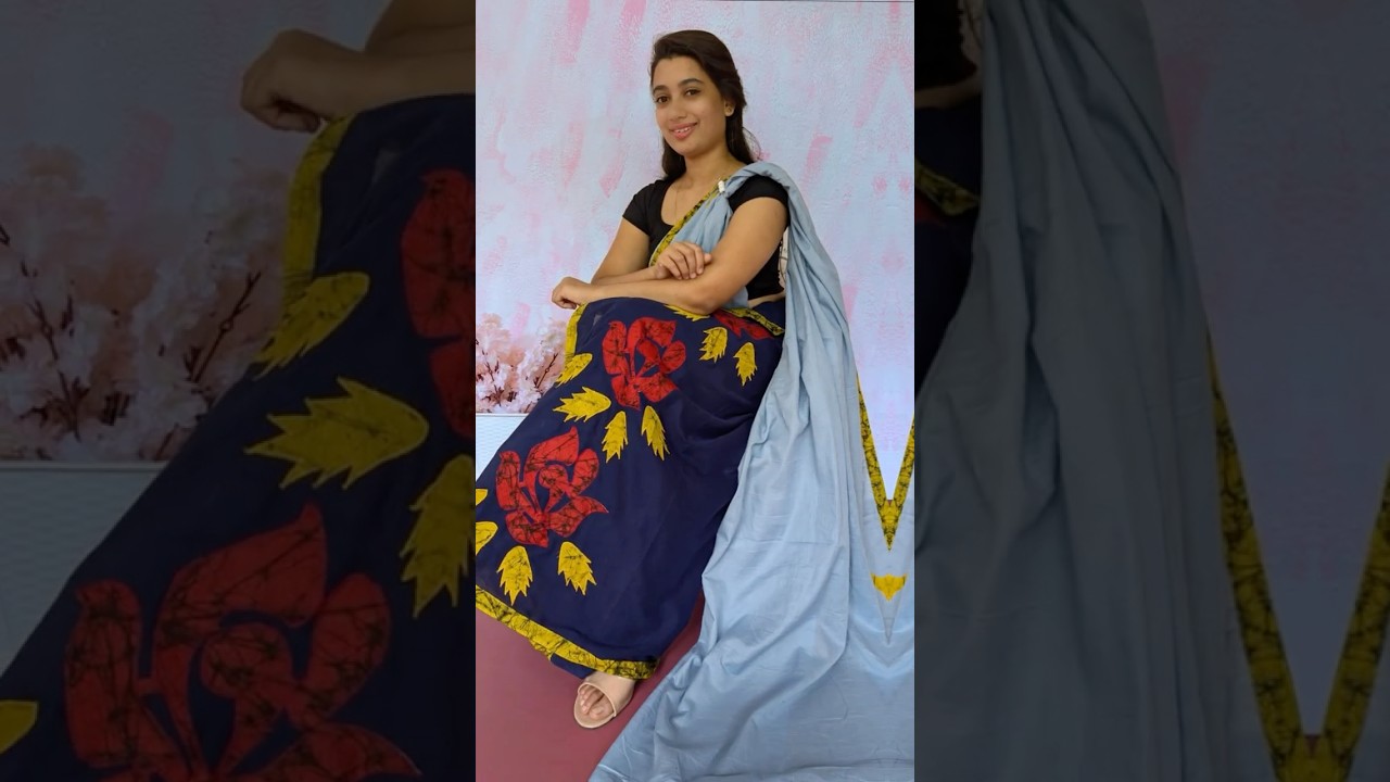 Gorgeous Batik Patchwork Saree – A Work of Art!  