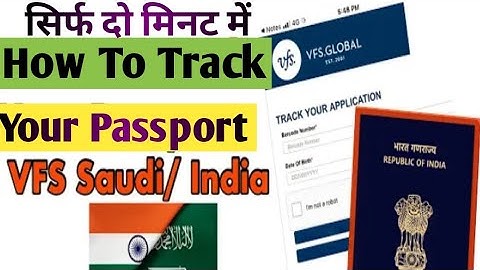 How To track Passport Application Status Online / How To track Vfs Global Your Passport /vfs global