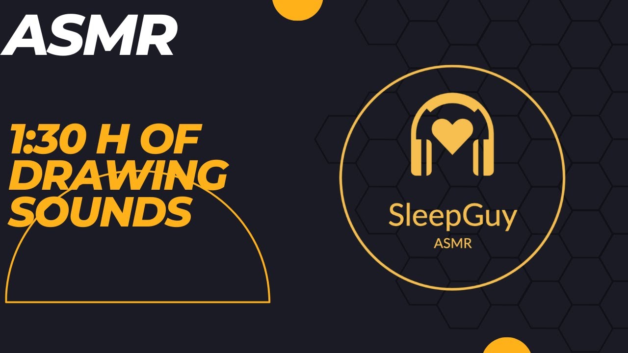 ASMR 1.5 Hour of drawing sounds for sleeping | RELAXING Writing sounds