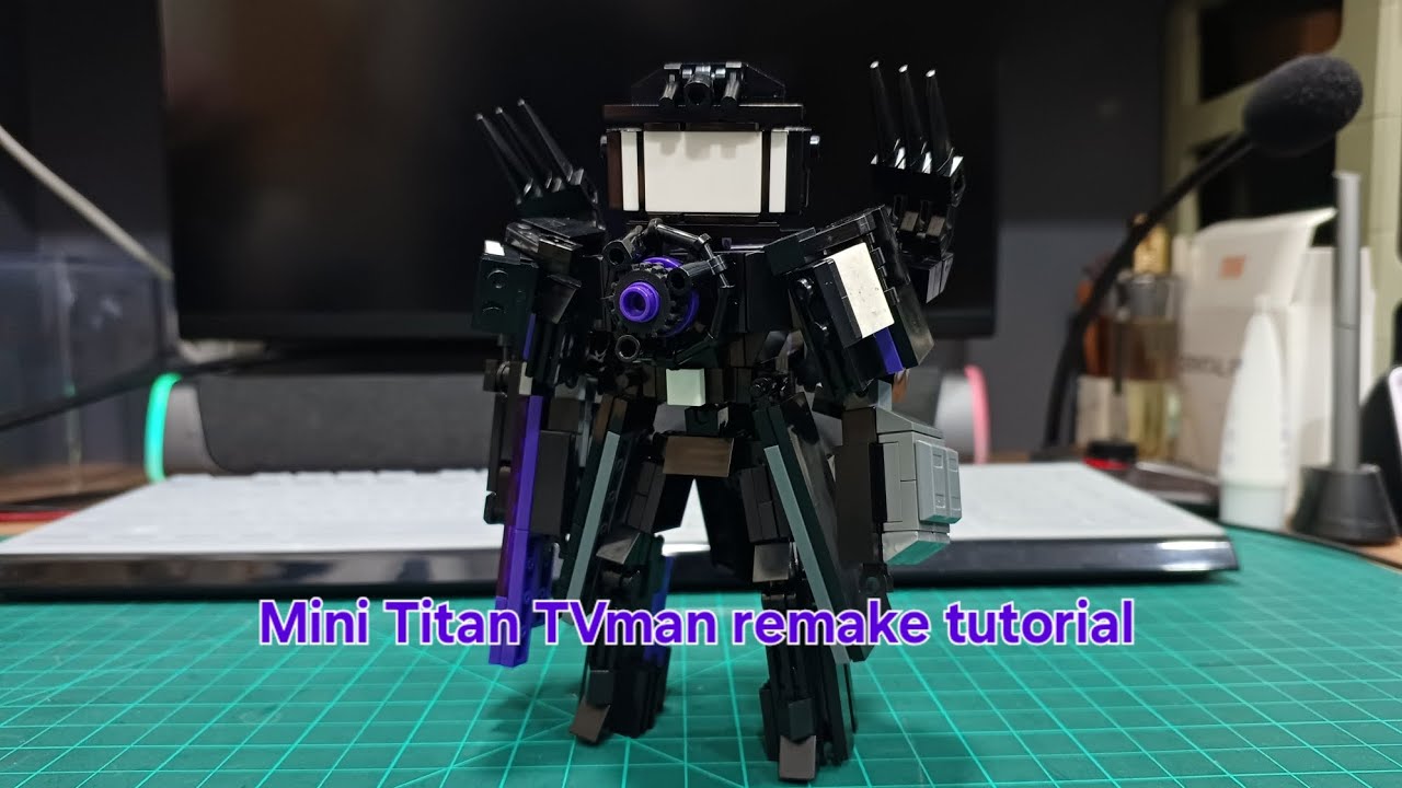 Mini Titan TVman remake tutorial #skibiditoilet - YouTube