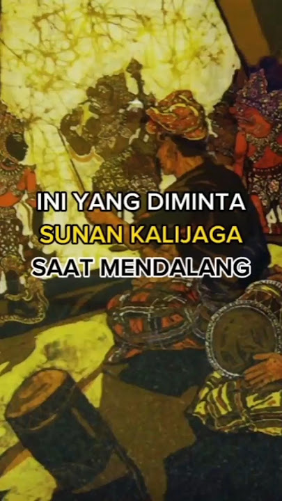 cara dakwah SUNAN KALIJAGA salah satunya menggunakan WAYANG #sunankalijaga #dakwah #shortvideo