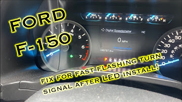 Ford F150 Fix Fast Flashing Turn Signal after LED Install using ForScan