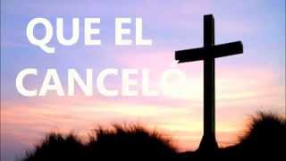 Video thumbnail of "Fue en la cruz con letras Danilo Montero"