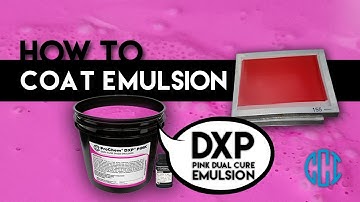 Screen Printing - How to Coat CCI