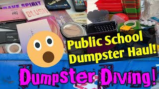 Dumpster Diving! Public School MAKE UP HAUL AND REAL GOLD!! Plus Update on the Rings!!!