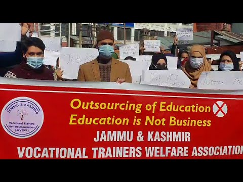 Vocational Trainers Protest For Job Policy, Salary Hike