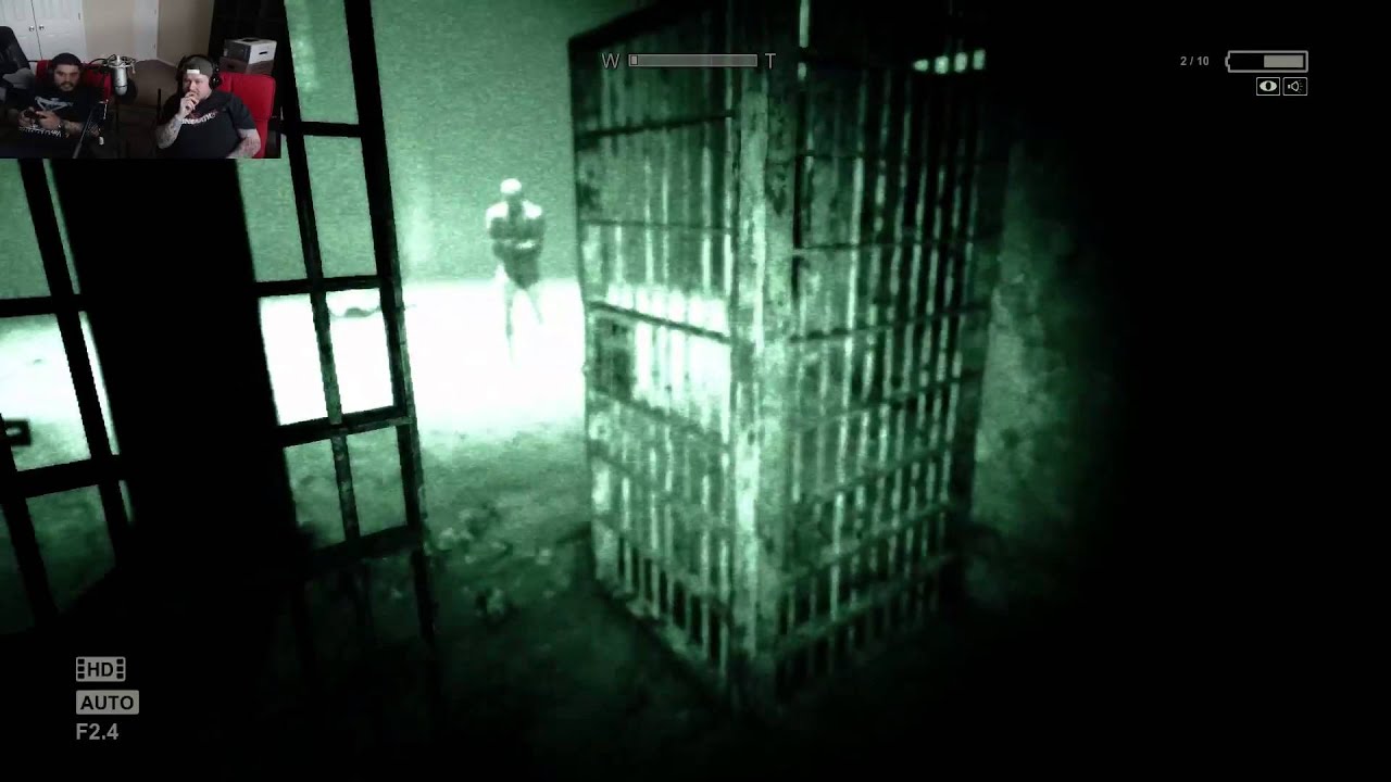 Outlast - with Wolf and badstainless - Episode 5 - "Sewers Begin" [Scare Cam][1080p]