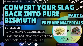 Convert BISMUTH SLAG back into PURE BISMUTH(LOW COST Method) [Part:2]