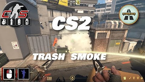 CS2 - Smoke Overpass Short to Trash A