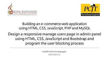 Web Project Development | Building an e-commerce web application | Task 43 | Dinithi Deraniyagala