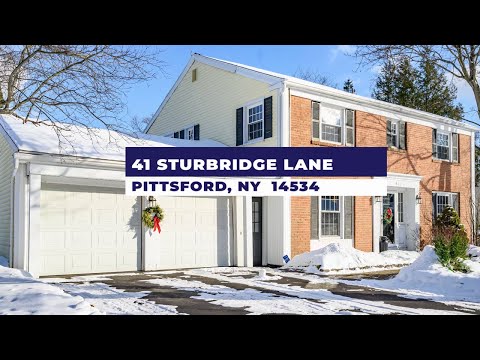 41 Sturbridge Ln, Pittsford, NY home video tour