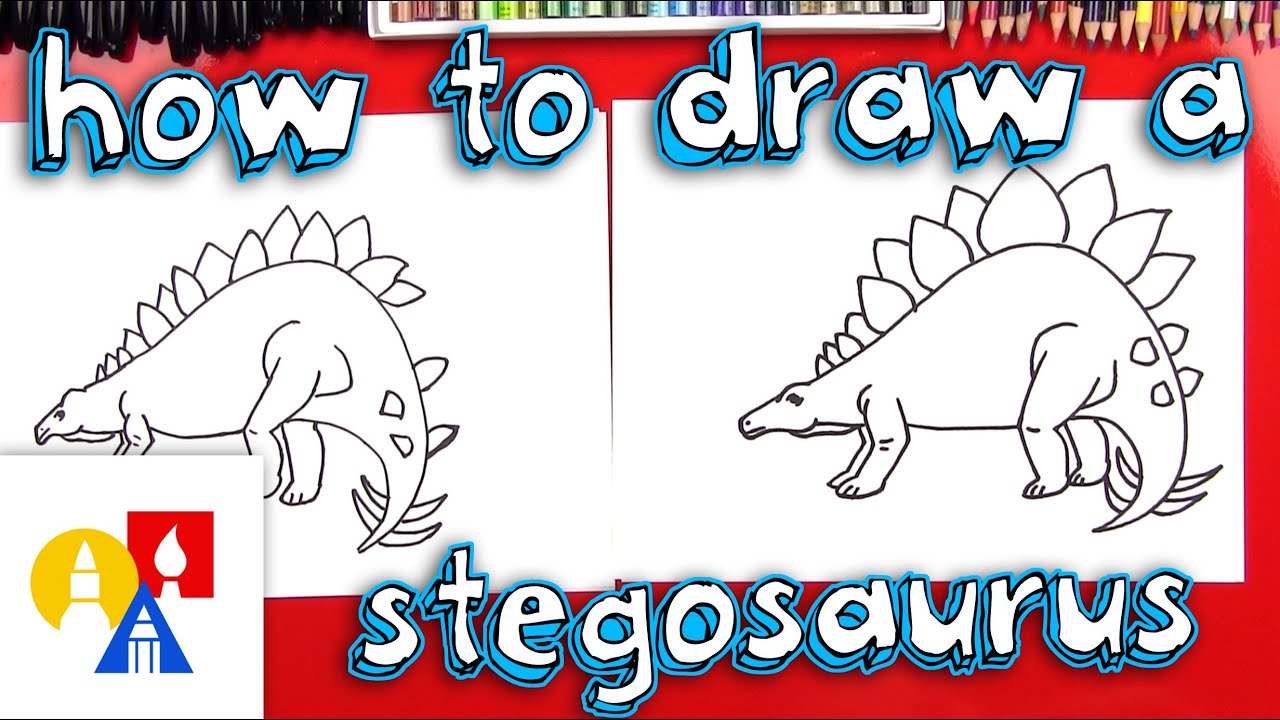 How To Draw A Stegosaurus - YouTube