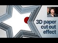 Inkscape 3D Paper Cut Out Depth Effect: How to Create Inner Drop Shadow + Layers Tutorial