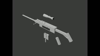 Sniper rifle model unfinished test