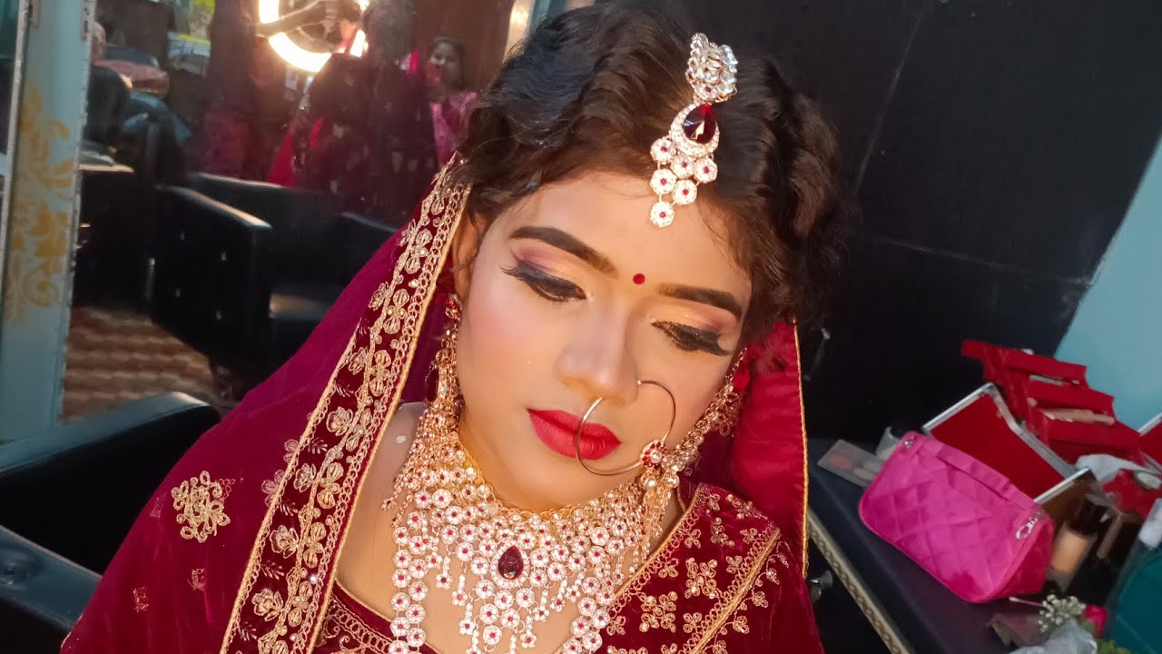 Bridal makeup tutorial half cut crease eyes makeup tutorial booking 