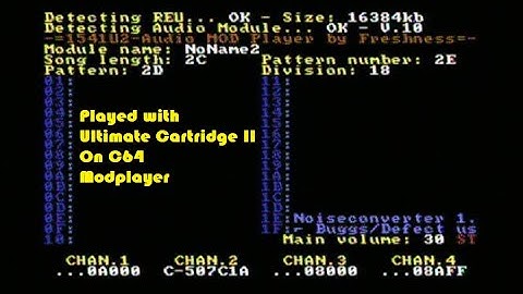 C64 - Music Pinball Fantasies played with Ultimate Cartridge II with Modplayer
