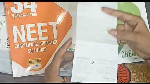 Unboxing of NEET 34 Years Chapterwise - Topicwise  Solutions, Phy.& Che. Books MTG.Incl. year 2021.