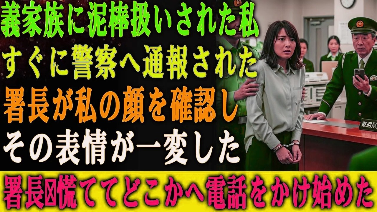 義家族は私を泥棒だと決めつけ、警察に通報した。 しかし、警察署長は私の顔を確認した瞬間、 表情を失い、 そしてすぐにどこかへ慌てて電話をかけ始めた――。