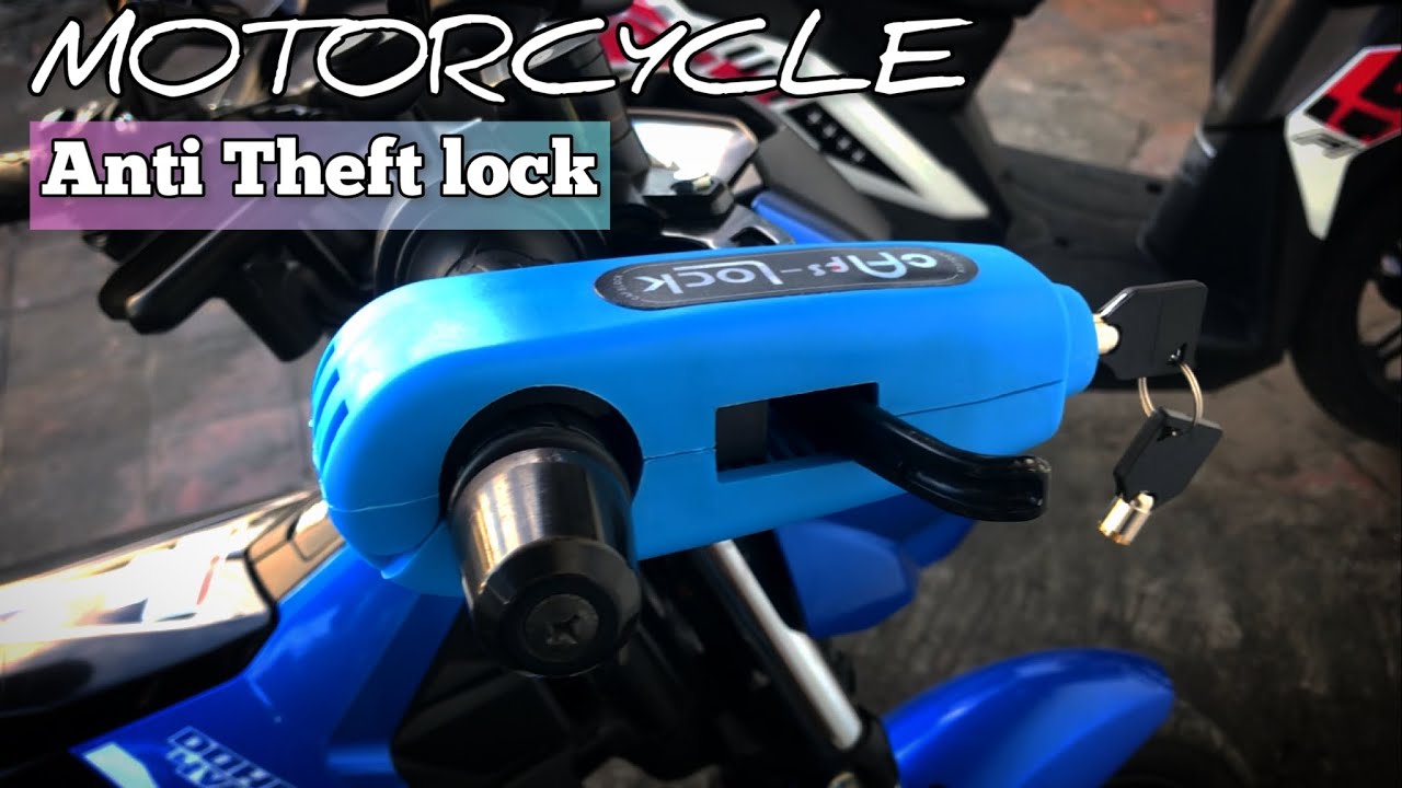 MOTORCYCLE GRIP BRAKE LEVER LOCK YouTube