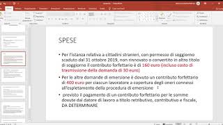 EMERSIONE RAPPORTI DI LAVORO|DL.RILANCIO|&quot;SANATORIA&quot; 2