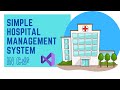 Simple hospital management system   aspnet c project with source code  download aspnet project