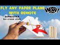 Homemade RC paper plane