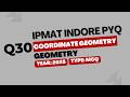 IPMAT Indore PYQ 2025 | Geometry | MCQ Question 30 | Quantitative Aptitude
